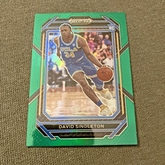 2023-24 Panini Prizm Draft Picks #16 David Singleton RC Green Prizm UCLA